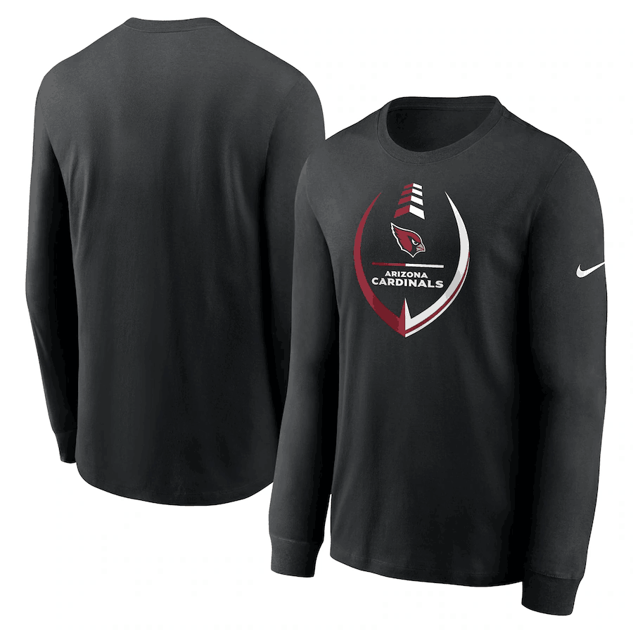 Men's Arizona Cardinals Black Icon Legend Performance Long Sleeve T-Shirt